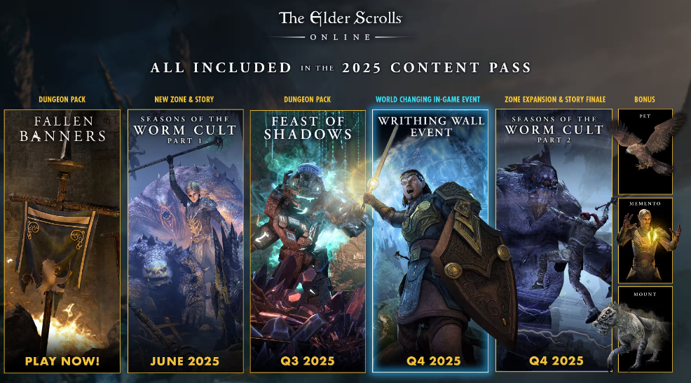 eso 2025 schedule